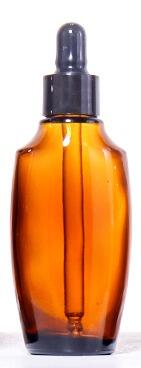 100ML/50ML/30ML/20ML/10ML Amber - Brown Dropper Bottles, Curved Bodies details
