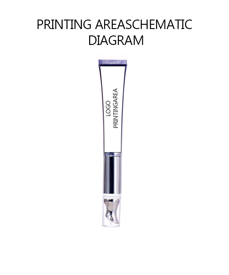 20ml Navy Blue + Silver - Transparent Cap! Eye Cream Hose Packaging with Roller Ball details