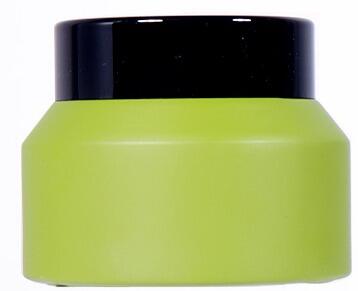 40G Fresh Green Cream Jar, Black Lid Design Shows Minimalist and High - end Sense details