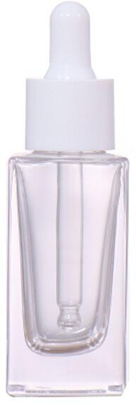 30ml/20ml/10ml/5ml Transparent Square Dropper Beauty Bottle, Minimalist Design Shows Pure Style manufacture