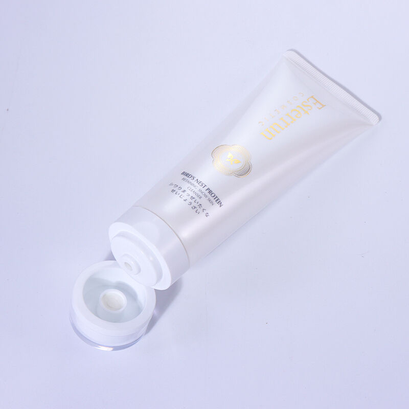 100ml Pure White High-End Beauty Hose with Flip-Top Cap Design details
