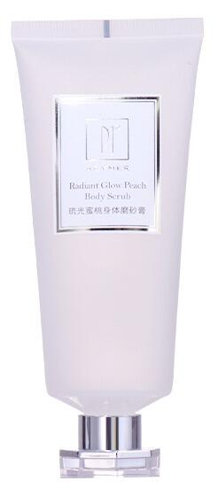 100ml Pure White Body Scrub Hose, Octagonal Silver Cap Shows Elegant Texture supplier