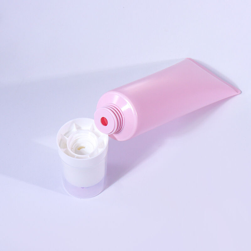 100ml Creative Massage Skincare Hose, Pink-White-Purple Color Matching Radiates Dynamic Charm supplier