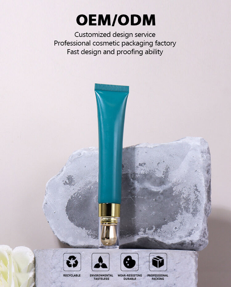 20g Peacock Blue Hose, Gold - Transparent Cap Design Shows High - end Texture manufacture