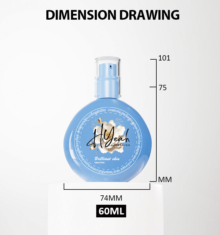 60ML Contrast - colored Irregular - shaped Lotion Pump Bottle supplier