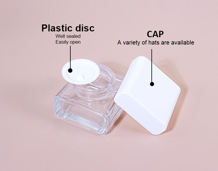 120ML, 100ML, 50ML, 30ML, 50G, 30G Transparent Minimalist Bottle Set, Square Design Shows Fresh Texture manufacture