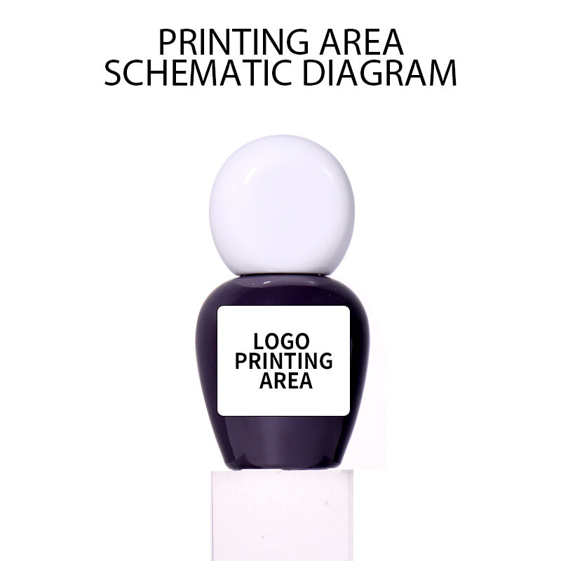 30ml Beauty Bottle with Dark Purple Body and White Spherical Cap factory