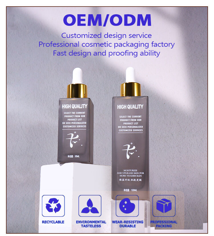 100ML,30ML Cosmetic Essence Bottle  factory