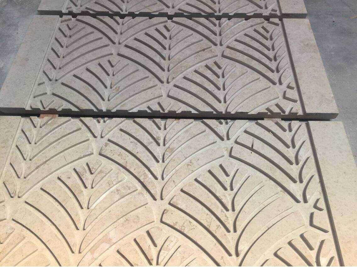 Leather Brushed and Elegant Jura Beige Limestone for Walling Facade manufacture