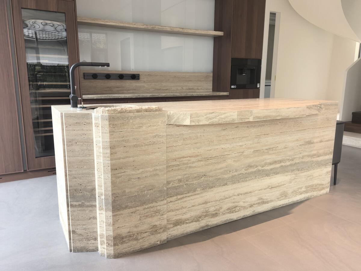 Lane Crawford Travertine details