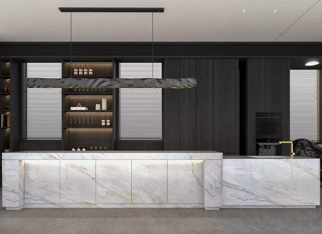 Natural Galaxy White Marble Slabs for Kitchen Countertops