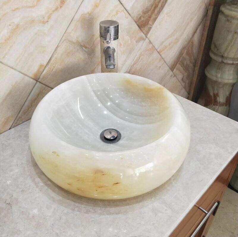 Honey Onyx Marble Wash Basin Natural Stone Sink