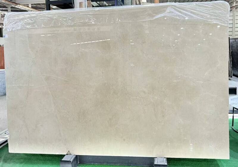 Custom Cream Marfil Marble Feature Walls