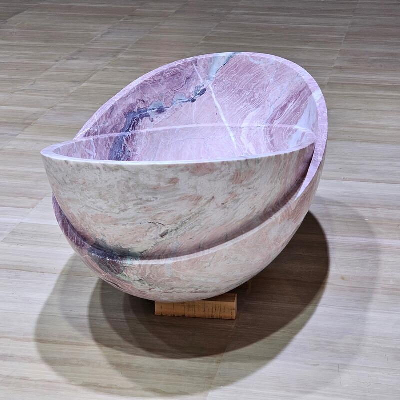 Freestanding natural stone marble bathtubs