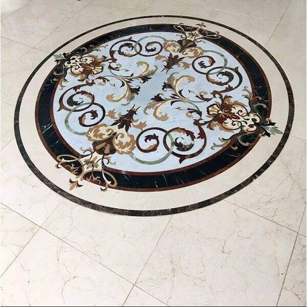 Waterjet Marble Medallion flooring tile for Hotel Corridor supplier