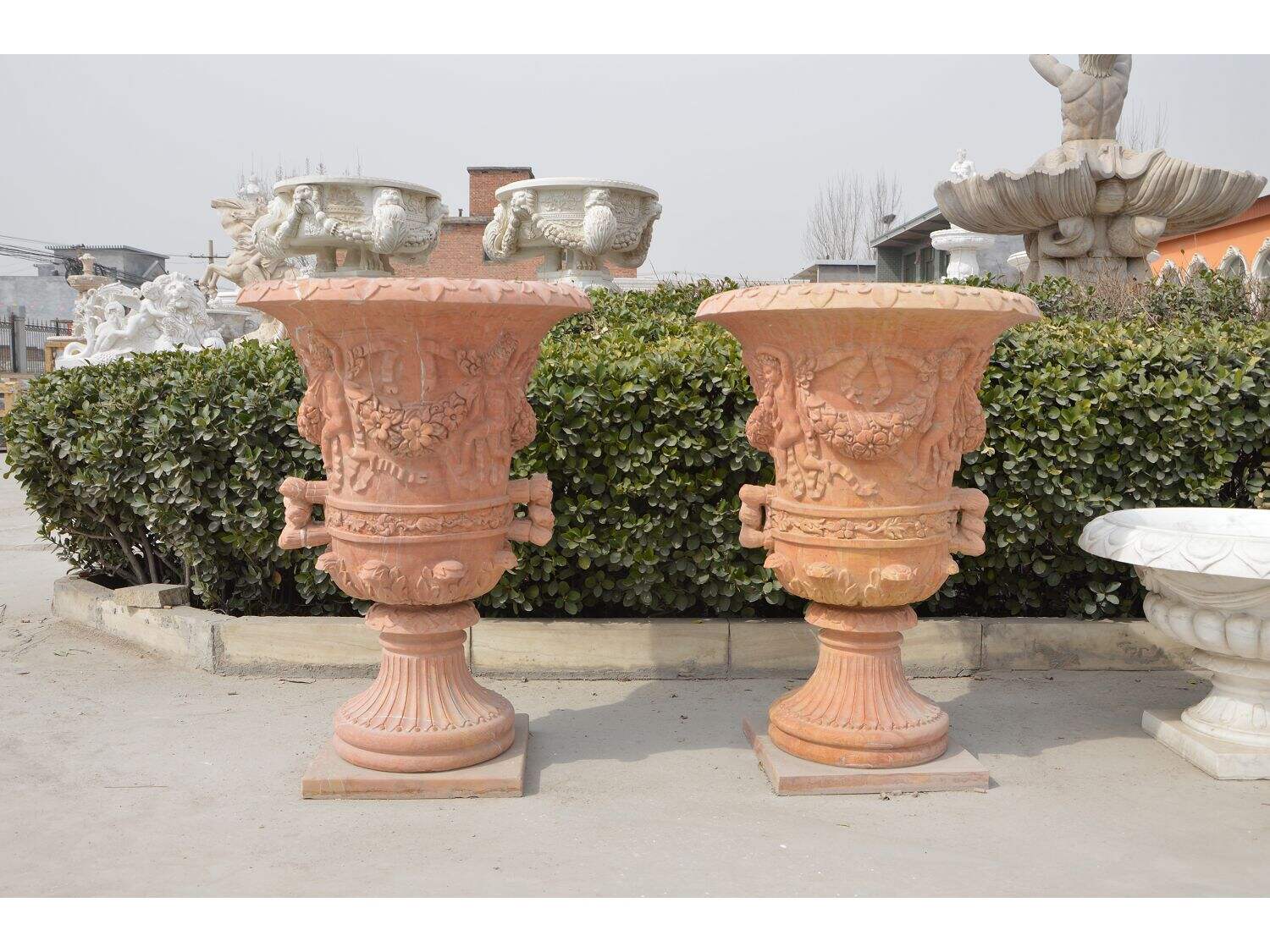 Direct factory wholesale marble vases and flower pots supplier