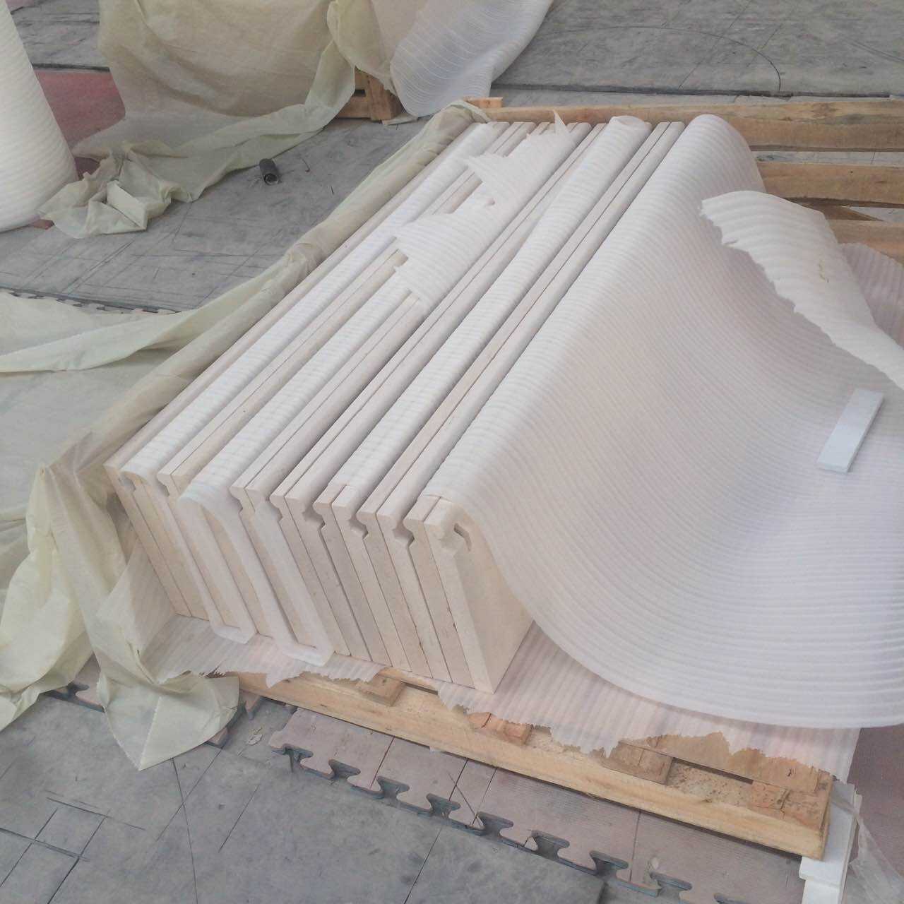 Beige Marble Swimming Copings factory