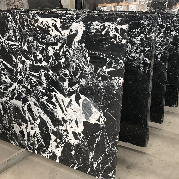 Noir Grand Antique Black marble side tables factory