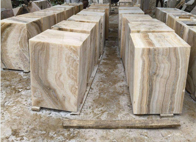 Ivory Onyx White Marble Side Table Coffee Table Stool details