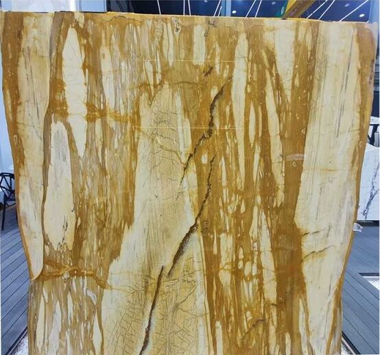 Gold Marble Giallo Siena Marble Floor Tiles for Interior Decoration factory