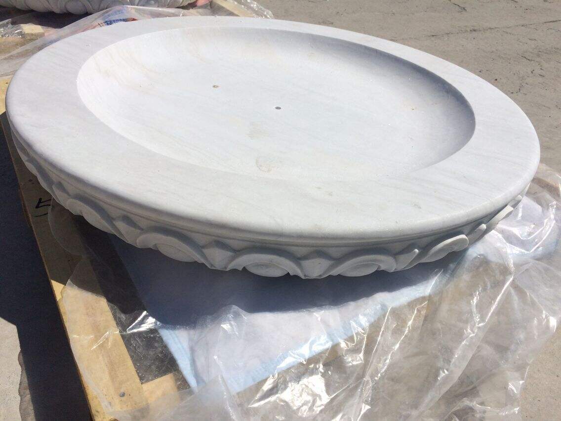 Natural White Marble Sculture Flower Pots supplier
