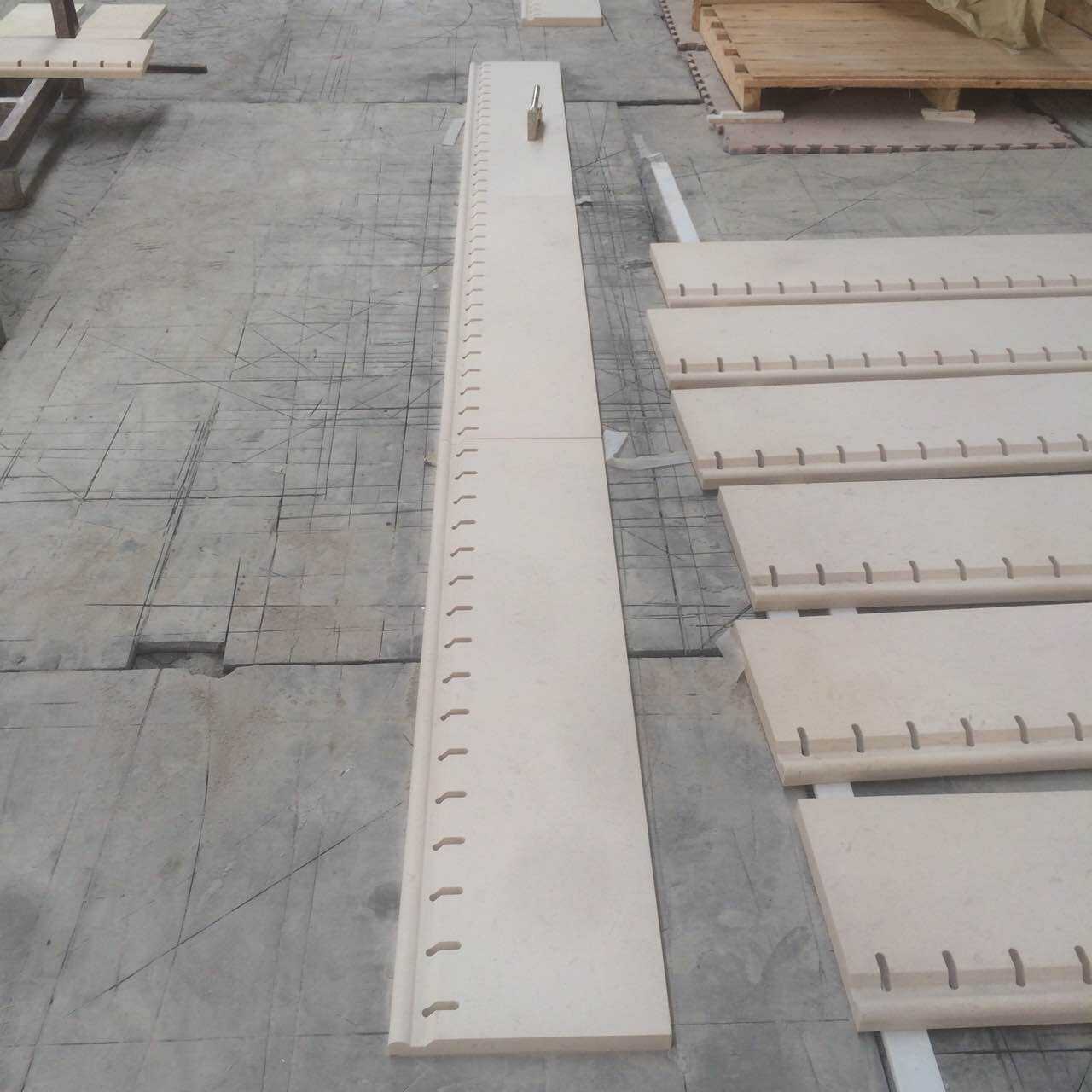 Beige Marble Swimming Copings manufacture