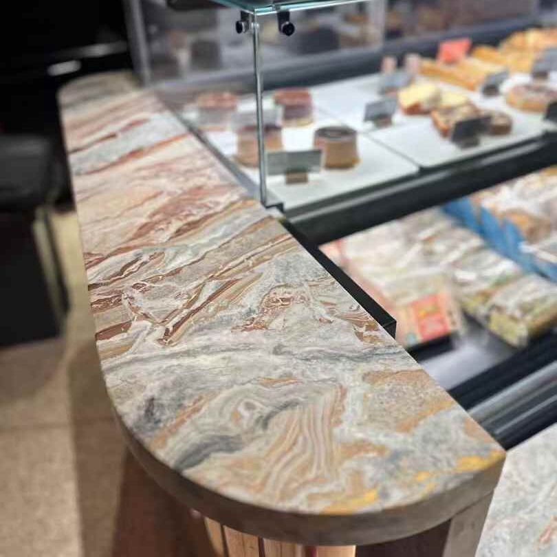 Arabescato Red Orobico Rosso Marble Countertop Worktop manufacture