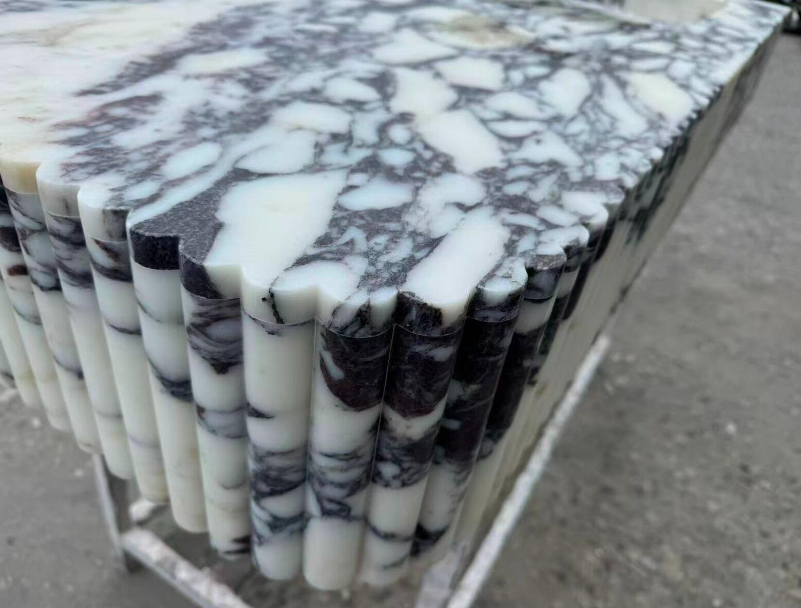 Natural Fluted Marble Stone Countertop for Hotel Apartment Project details