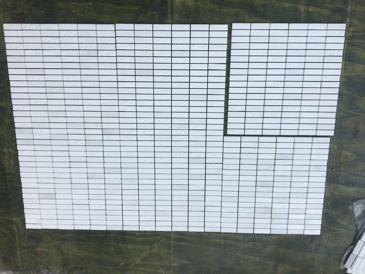 Modern Exclusive Design Mixed Surface White Marble Mosaic supplier