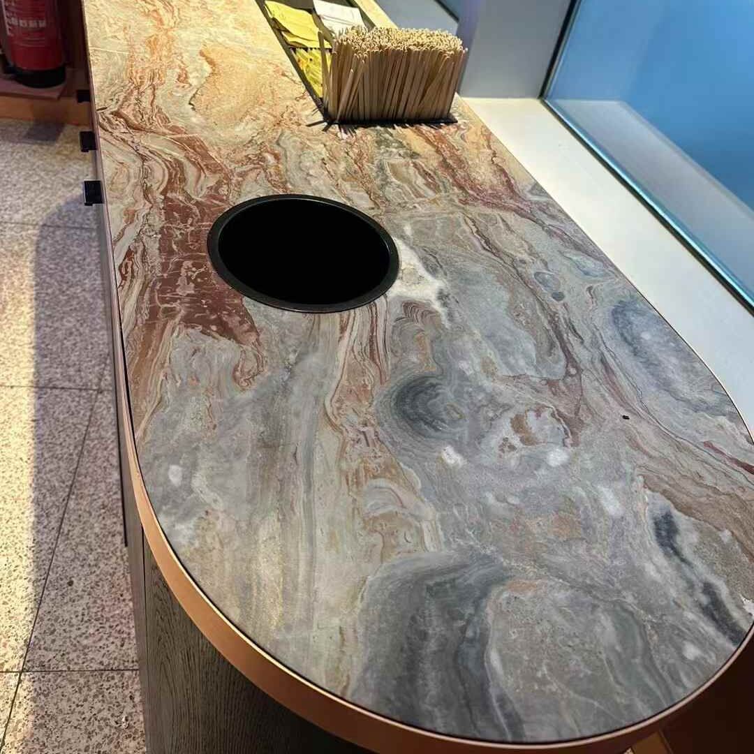 Arabescato Red Orobico Rosso Marble Countertop Worktop supplier