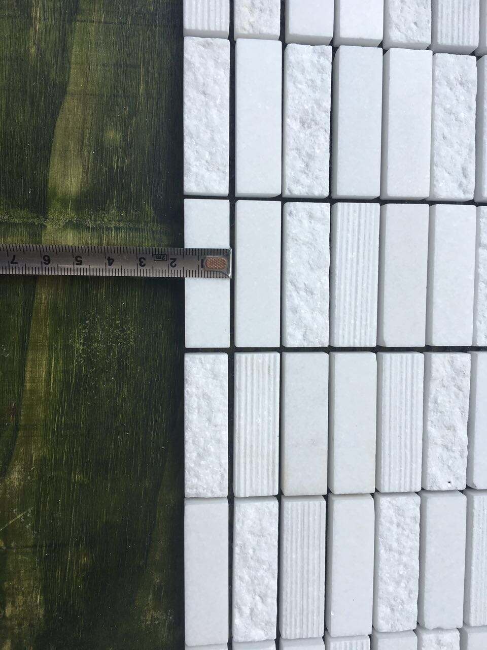 Modern Exclusive Design Mixed Surface White Marble Mosaic factory