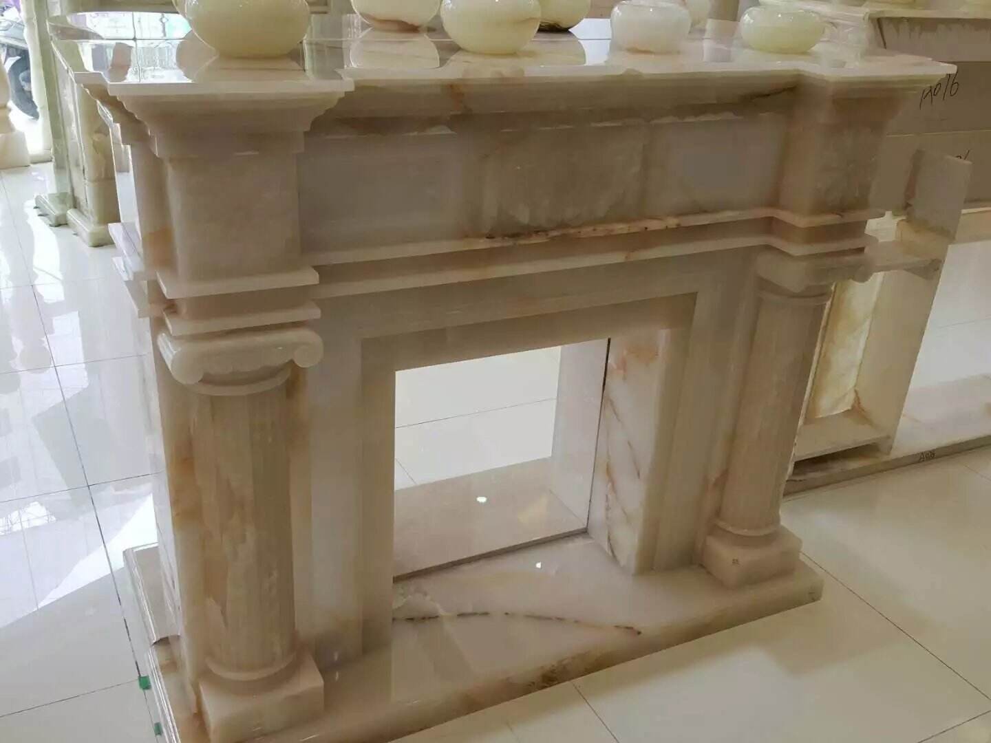 White Marble Fireplace Manufacturer manufacture