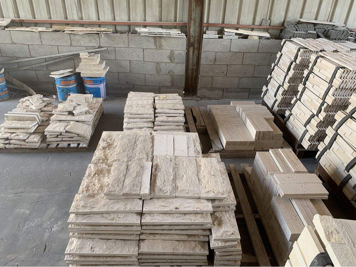 Random Rockface Jura Beige Limestone for DIY Exterior Wall Facade supplier