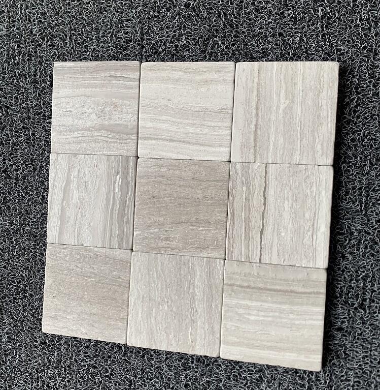 White Wood Grain Marble Battens manufacture