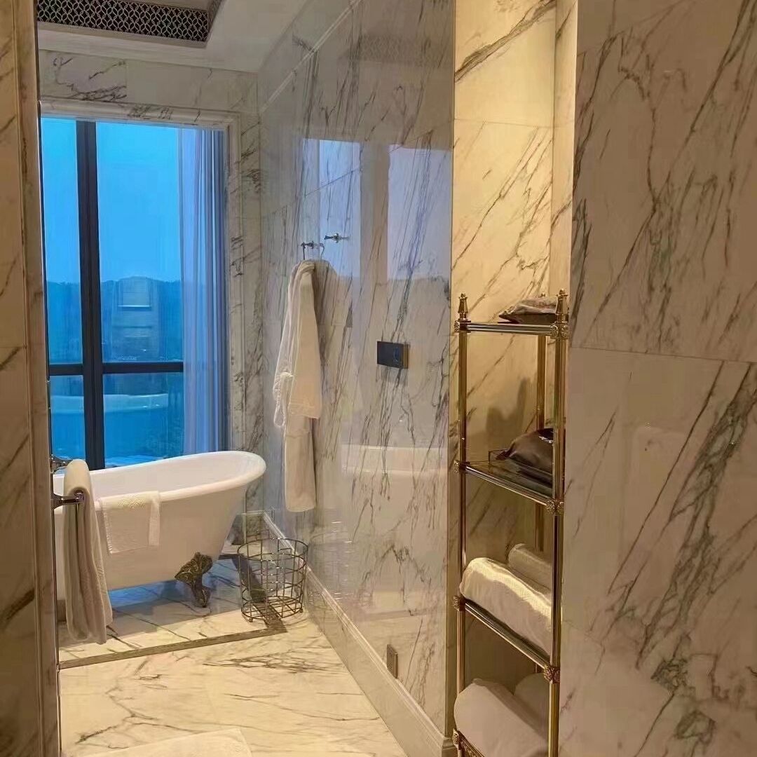 White Emerald Marble Bathroom Vanity Top And Customized Counter Top manufacture