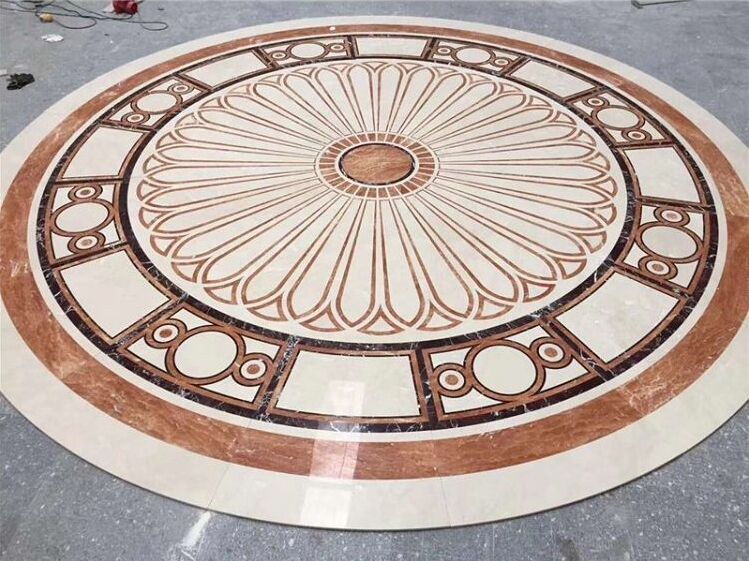 Exquisite Polished Marble & Granite Medallions Diameter 42 inch supplier