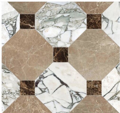 Botticino & Calacatta marble Checkerboard manufacture