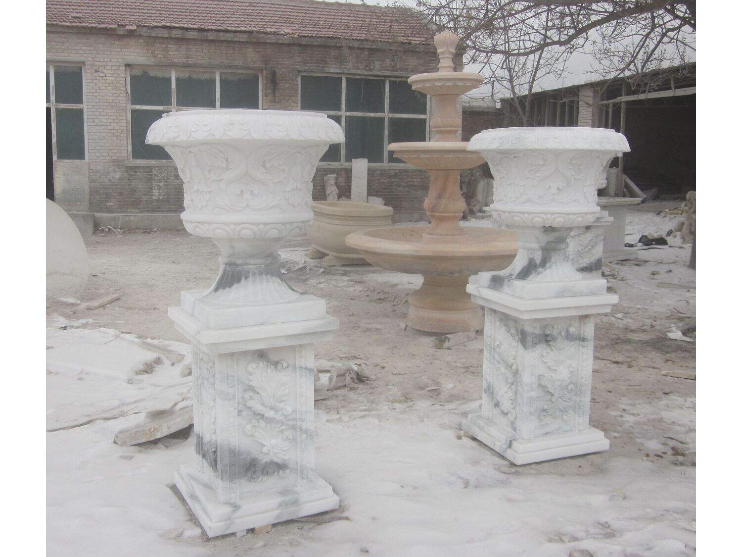 Direct factory wholesale marble vases and flower pots details