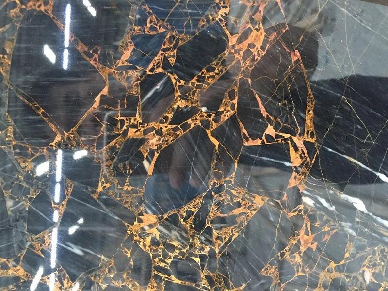 Black And Golden Veins Marble manufacture