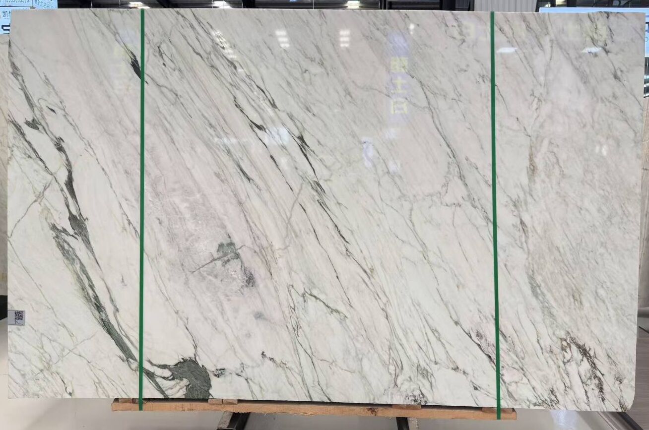 White Emerald Marble Bathroom Vanity Top And Customized Counter Top details