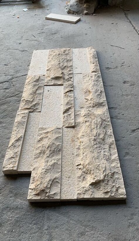 Random Rockface Jura Beige Limestone for DIY Exterior Wall Facade supplier