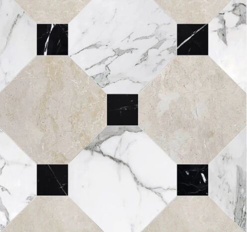 Botticino & Calacatta marble Checkerboard supplier