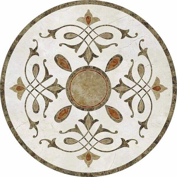 Waterjet Marble Medallion flooring tile for Hotel Corridor supplier