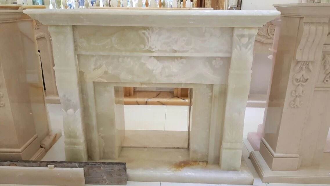 White Marble Fireplace Manufacturer manufacture