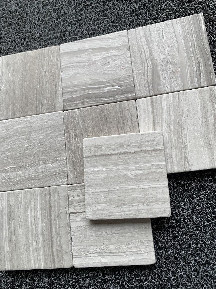 White Wood Grain Marble Battens manufacture