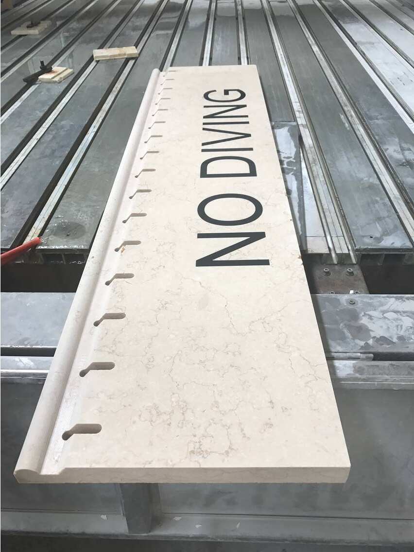 Beige Marble Swimming Copings factory