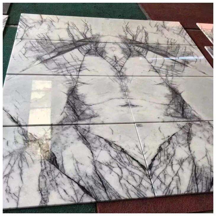 Lilac White Marble Cut to Size Paving Tiles