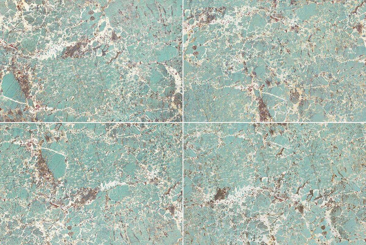 Honed Bookmatch Amazon Green Quartzite Thickness 18MM for Bathroom Walling details