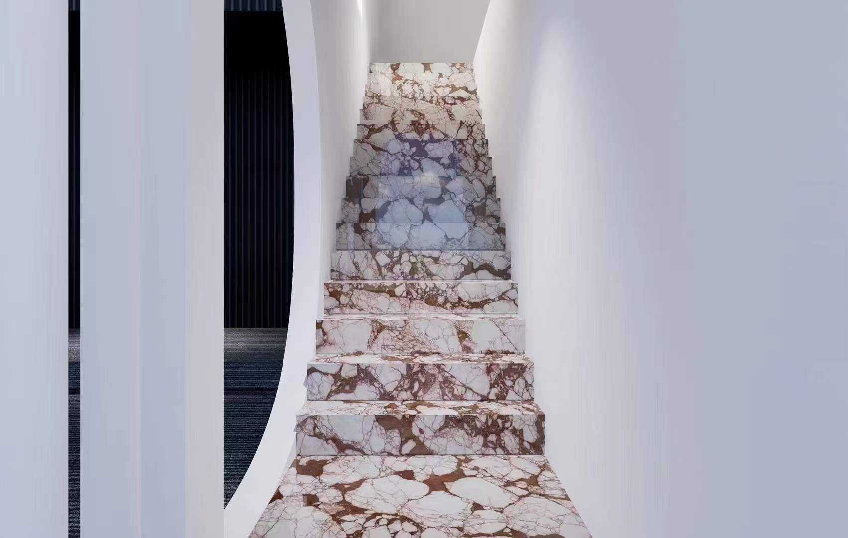 Viola Rose Pink Bvlgarl Flooring Stair details