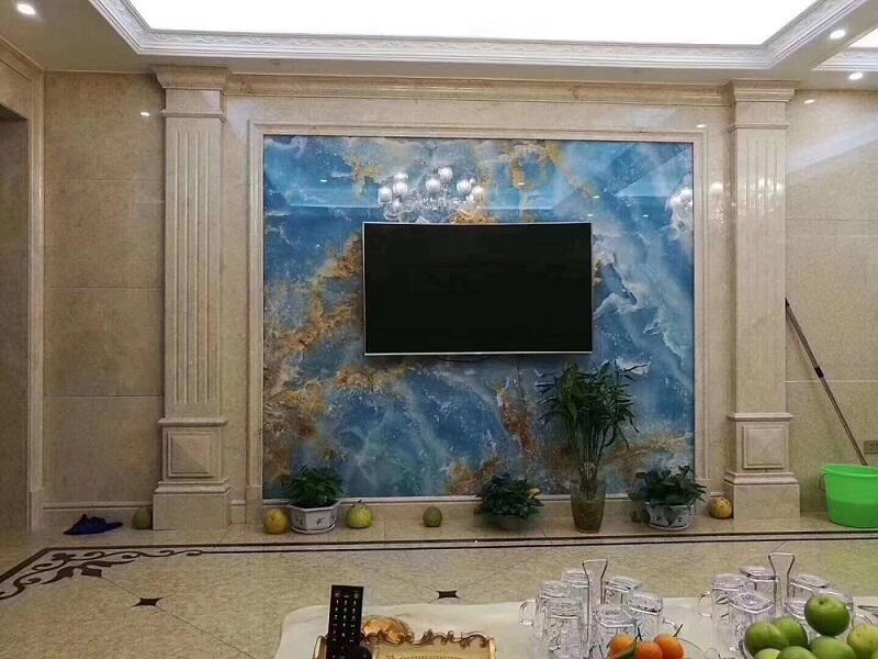 Nature Blue Onyx Marble Tiles For Wall details